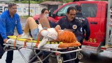 Sucedió esta mañana en el inicio del puente vehicular del Fracc México