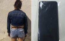 Ya se había apoderado de un celular pero no alcanzó a darse a la fuga