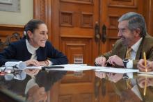 Claudia Sheinbaum y Juan Ramón de la Fuente 