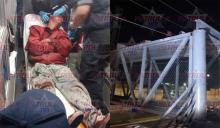 Se dio un “toquesón” pero fue rescatado por Policías Municipales, Bomberos y Paramédicos