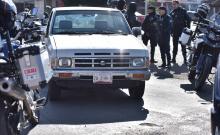 Fue detectada por las cámaras del C5 y fueron en su persecución Policías en moto