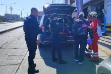 motociclista herido