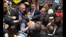 altercado en el senado
