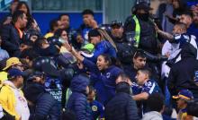 RIÑA AMÉRICA VS RAYADOS
