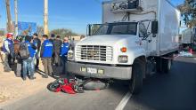 Se dirigía a su trabajo al momento en el que sufrió el accidente