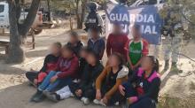 Fue rescatada de un campamento con otras 9 personas más