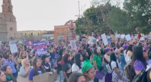 Manifestación 8 de marzo en Aguascalientes 