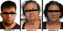 Eduardo "N", Carlota "N" y Mariana "N"