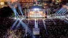 La Orquesta Sinfónica de Aguascalientes y la Banda Sinfónica Municipal de Aguascalientes realizan presentación en la Exedra de Aguascalientes