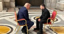 Trump y Zelenski se reúnen en el Vaticano 