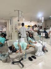 Pacientes de urgencias de la Clínica Número 1 del IMSS 