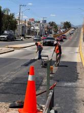 Labores de bacheo del Municipio de Aguascalientes 