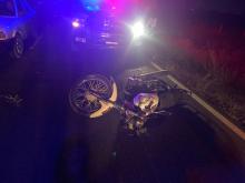 motociclista herido