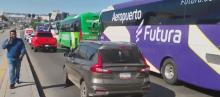 Autobuses retenidos