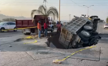 Socavón en Blvd. Guadalupano 
