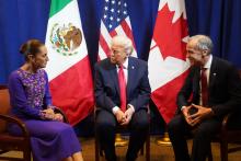 Sheinbaum, Trump y Carney