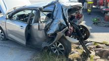 El percance incluye también a los dos conductores involucrados, uno de ellos con lesiones de gravedad