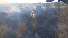 “Fueron 4 incendios simultáneos, una persona en motocicleta es la que prende”: Vecinos de El Malacate reportan quema de 115 hectáreas