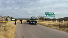 La cámara del C5 registra un vehículo procedente de Zacatecas y que dejaron las bolsas del lado de Aguascalientes