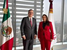 Marcelo Ebrard y Tere Jiménez