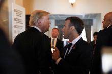Donald Trump y Emmanuel Macron 