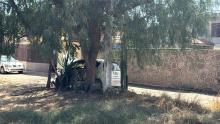 Auto incendiado en Granjas Fátima