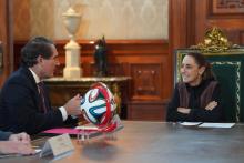 Claudia Sheinbaum y Henrique Braun