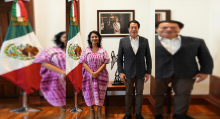 Nadia López y Mario Delgado