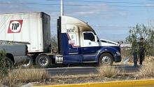 Tráiler en la 45 sur 