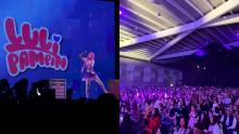 Luli Pampín pone a bailar y cantar a chicos y grandes en Aguascalientes
