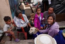 Familias refugiadas 