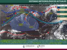 Sistemas meteorológicos 26 de abril