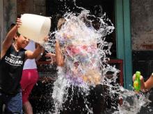 Desperdicio de agua en Sábado de Gloria 