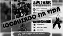 El cuerpo de Jesús Osvaldo fue hallado en la colonia San Ignacio; presentaba signos de descomposición