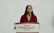 "No es tolerará corrupción en ningún gobierno"; Ariadna Montiel asume la dirigencia de Morena