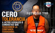 "Quien porte un uniforme tiene la obligación permanente de conducirse con legalidad"