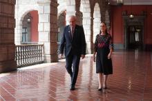 Claudia Sheinbaum y Guy Parmelin