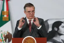Marcelo Ebrard, secretario de economía de México en conferencia de prensa mañanera hoy