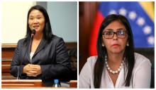 Keiko Fujimori y Delcy Rodríguez