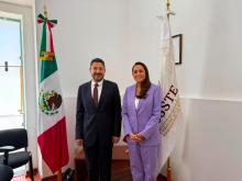 Tere Jiménez y Martí Batres